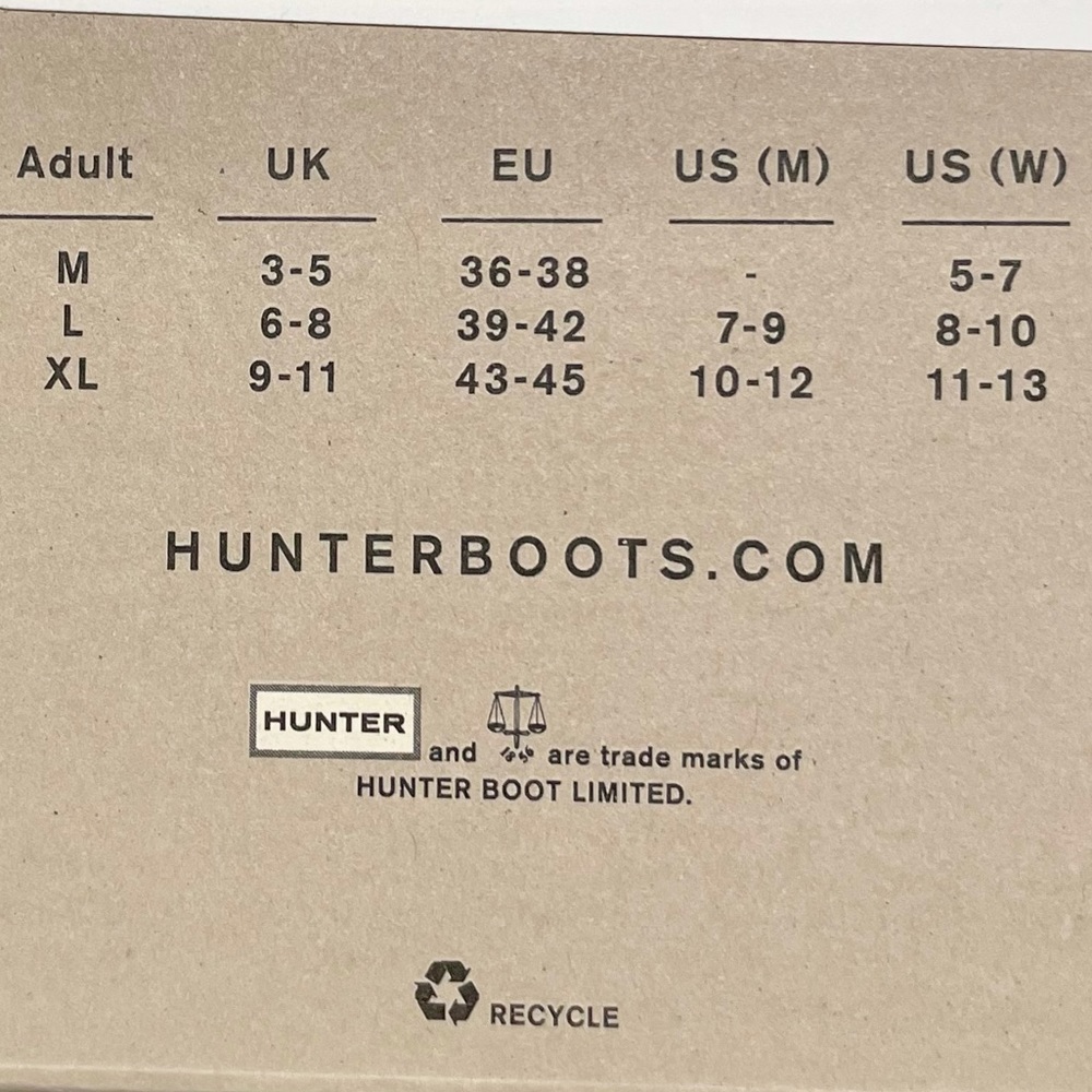 NWT Hunter Original Short Boot Fleece Socks - Picture 9 of 9